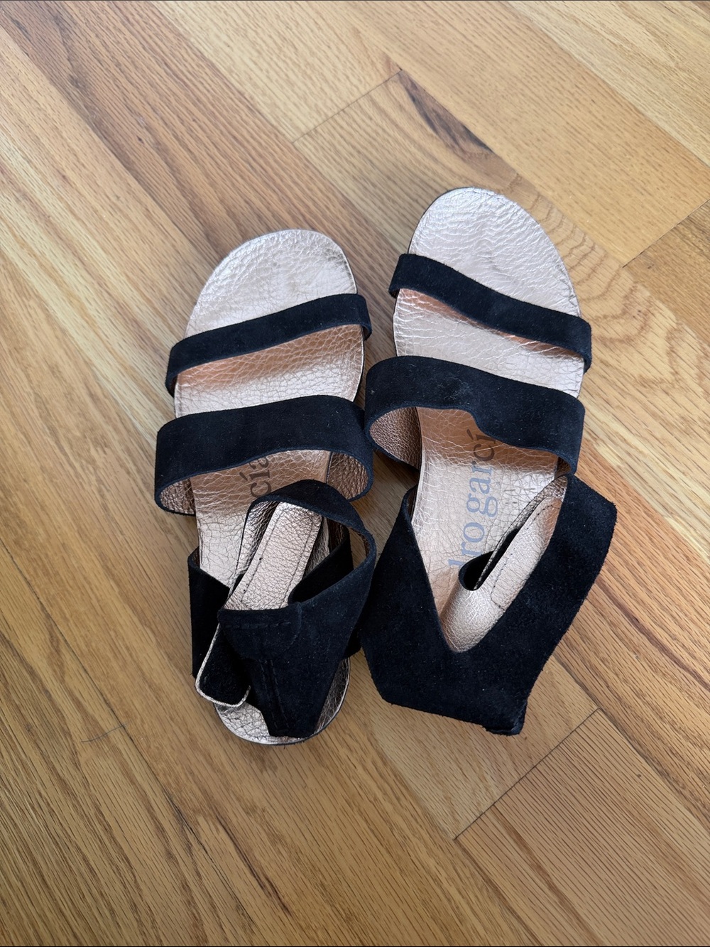 Pedro Garcia Black Suede Strappy Women’s Sandals